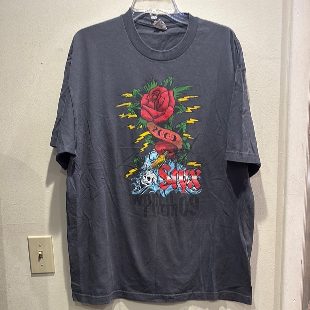 Styx Graphic Gray T-Shirt